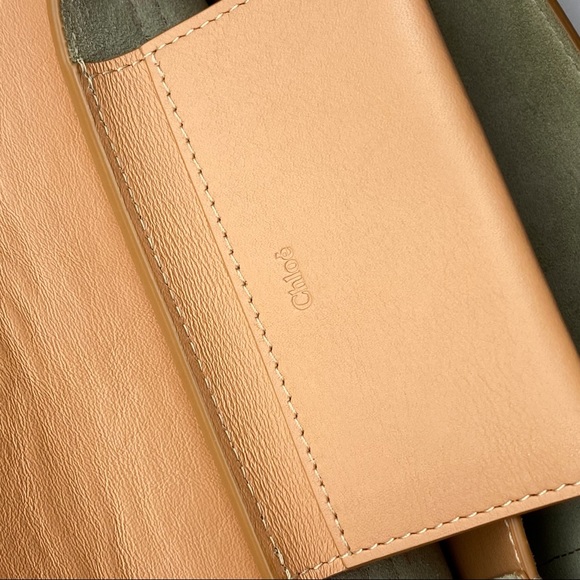 Chloe Tan Leather Mini Drew Bijou Crossbody Gold Chain Shoulder Bag - Picture 14 of 16